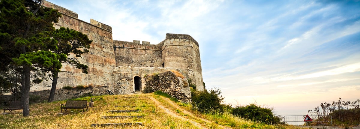 tour the ancient ruins of a fort in messina